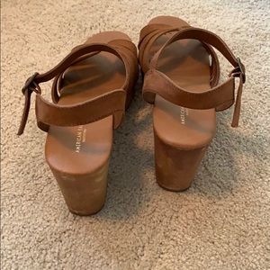 American Eagle Outfitters Shoes - Brown strappy wedges/ platform sandals American Eagle Outfitters Shoes - Brown strappy wedges/ platform sandals